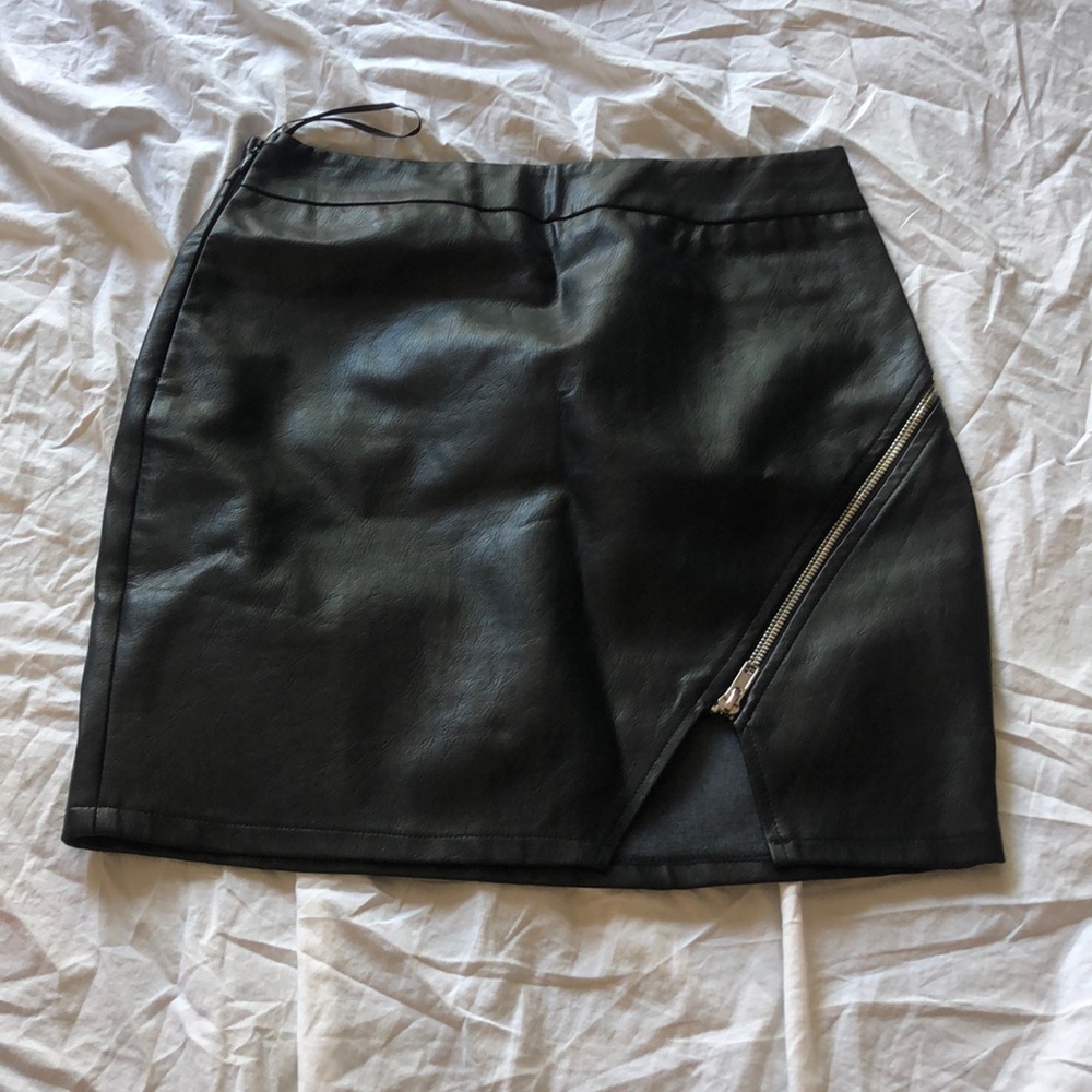 LF leather skirt